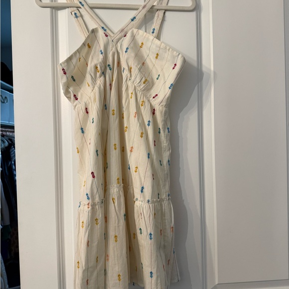 O'Neill Cream Mini Dress with Multicolor Floral Design - Picture 3 of 5